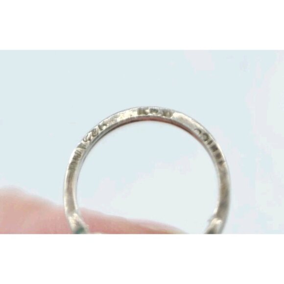 Vintage Mexico LMV 925 Sterling Silver Modernist Statement Ring Size 5.75 - Picture 5 of 8